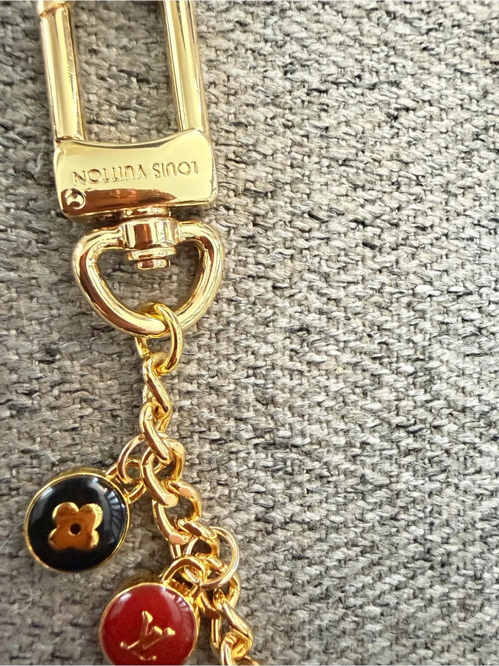 Unbranded -Inspired Gold Chain Keychain key bag with Multicolor Enamel